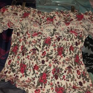 Off-the-shoulder shirt